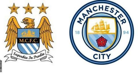 manchester city logo vechi versus nou