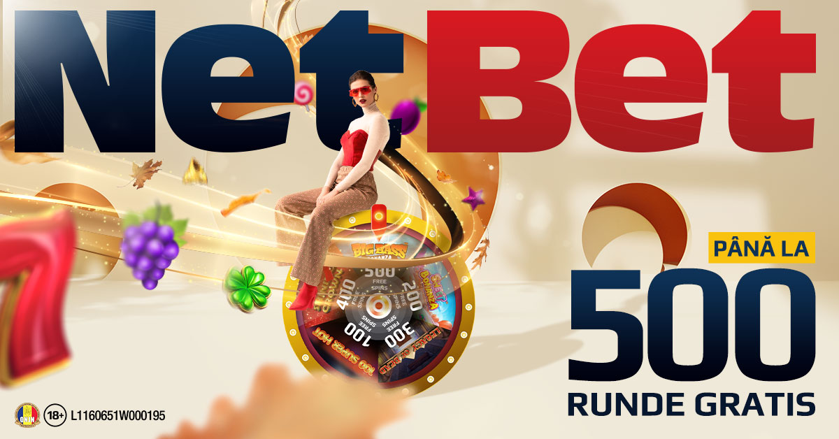 NetBet 500 rotiri gratuite fara depunere