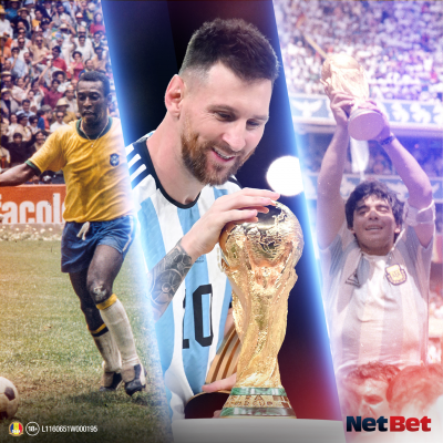 Pele, Diego Maradona și Leo Messi