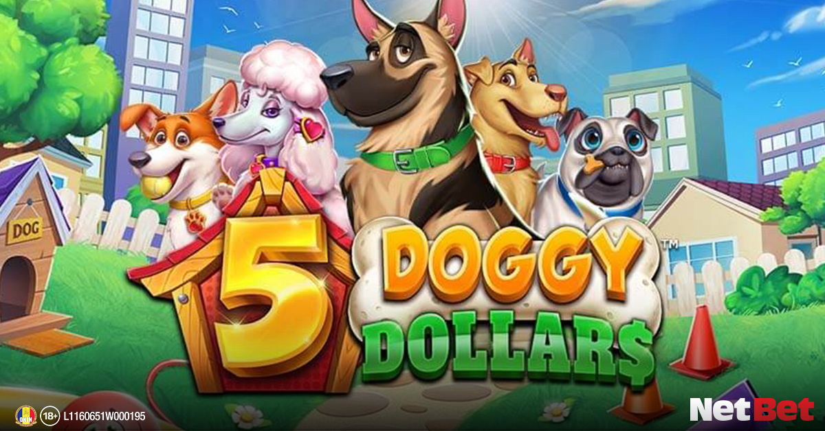 sloturi câini și pisici - 5 Doggy Dollars
