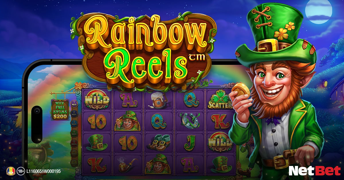 trifoi, curcubee și leperchaun în Rainbow Reels