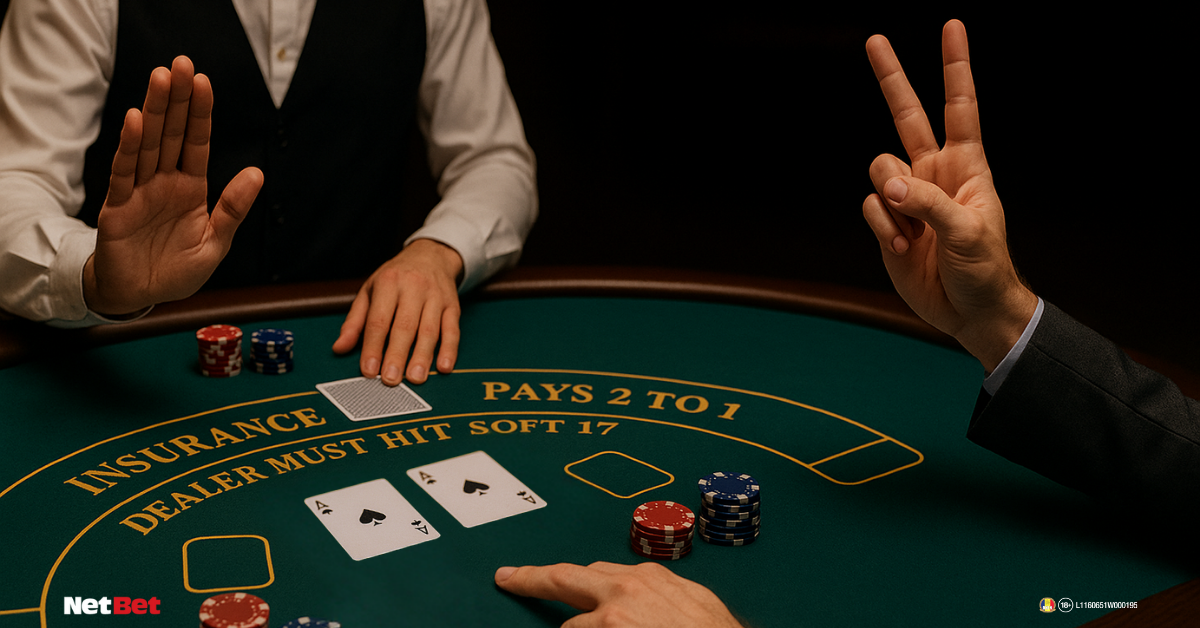 Semnale semne maini Blackjack