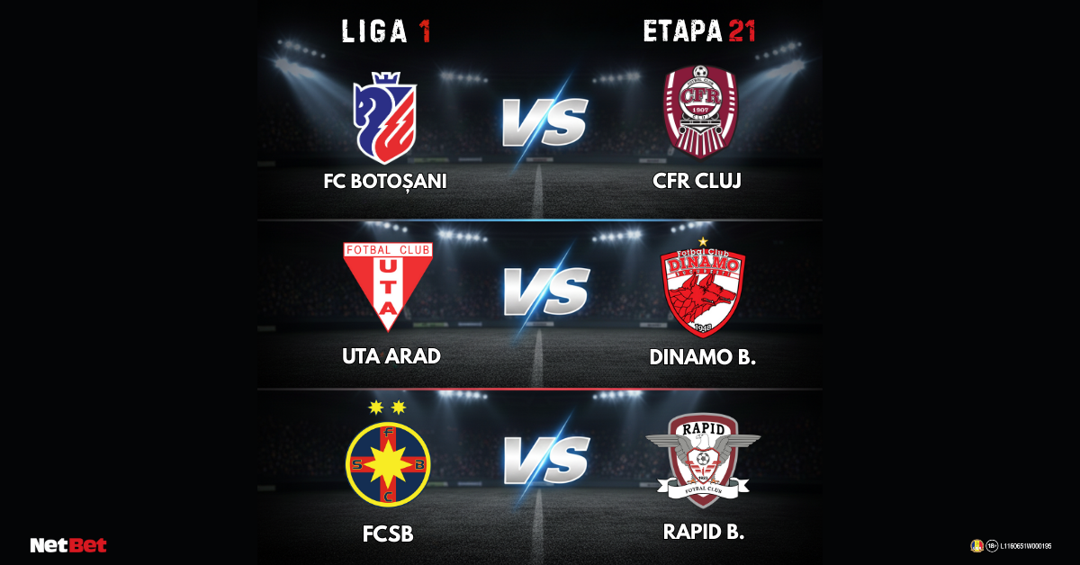 Liga 1 Etapa 21 Superliga Fc Botosani vs Cfr Cluj FCSB vs Rapid