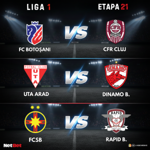 Liga 1 Etapa 21 Superliga Fc Botosani vs Cfr Cluj FCSB vs Rapid