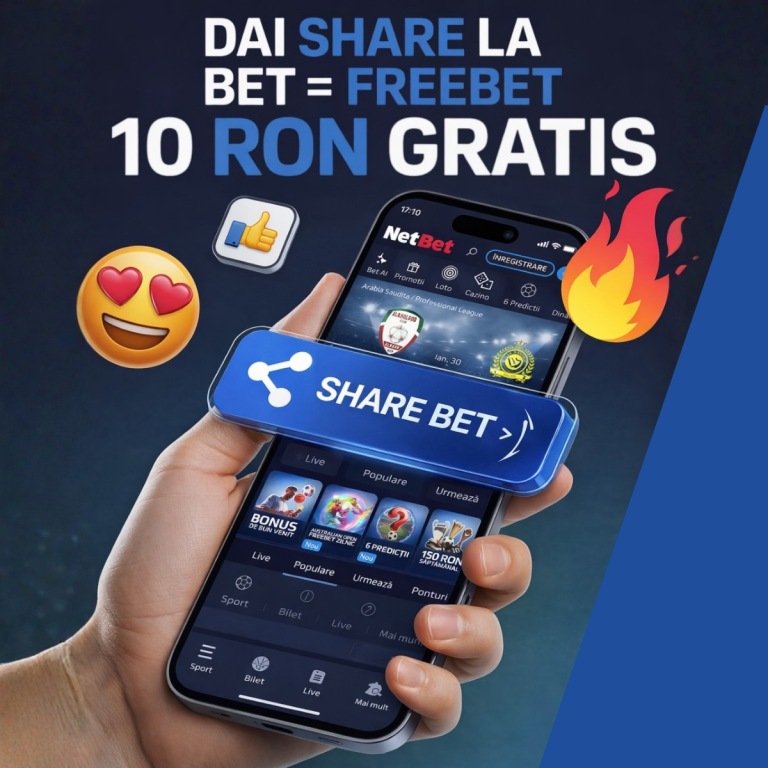 Pariu fara depunere freebet weekend netbet