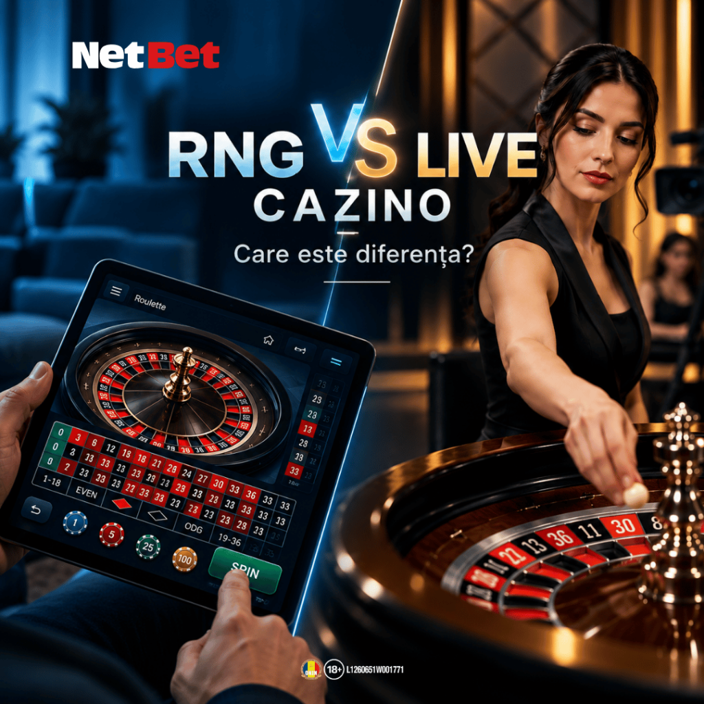 Jocuri de masă RNG vs Live Cazino – comparație între jocul digital și masa cu dealer real