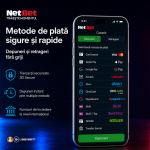 Metode de plată NetBet pentru depuneri și retrageri
