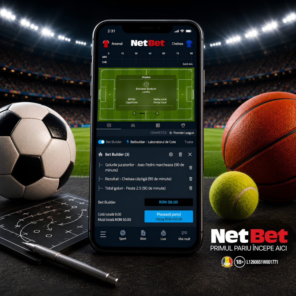 Bet Builder NetBet - selecții pe același eveniment sportiv