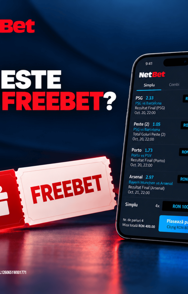 Ce este un freebet la NetBet Sport – bilet de pariuri online și bonus freebet