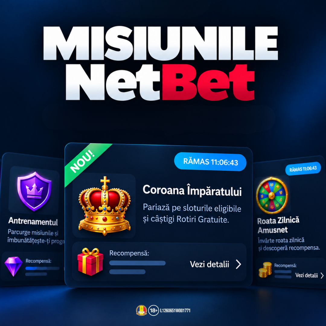 Misiunile NetBet și exemple de provocări și recompense disponibile